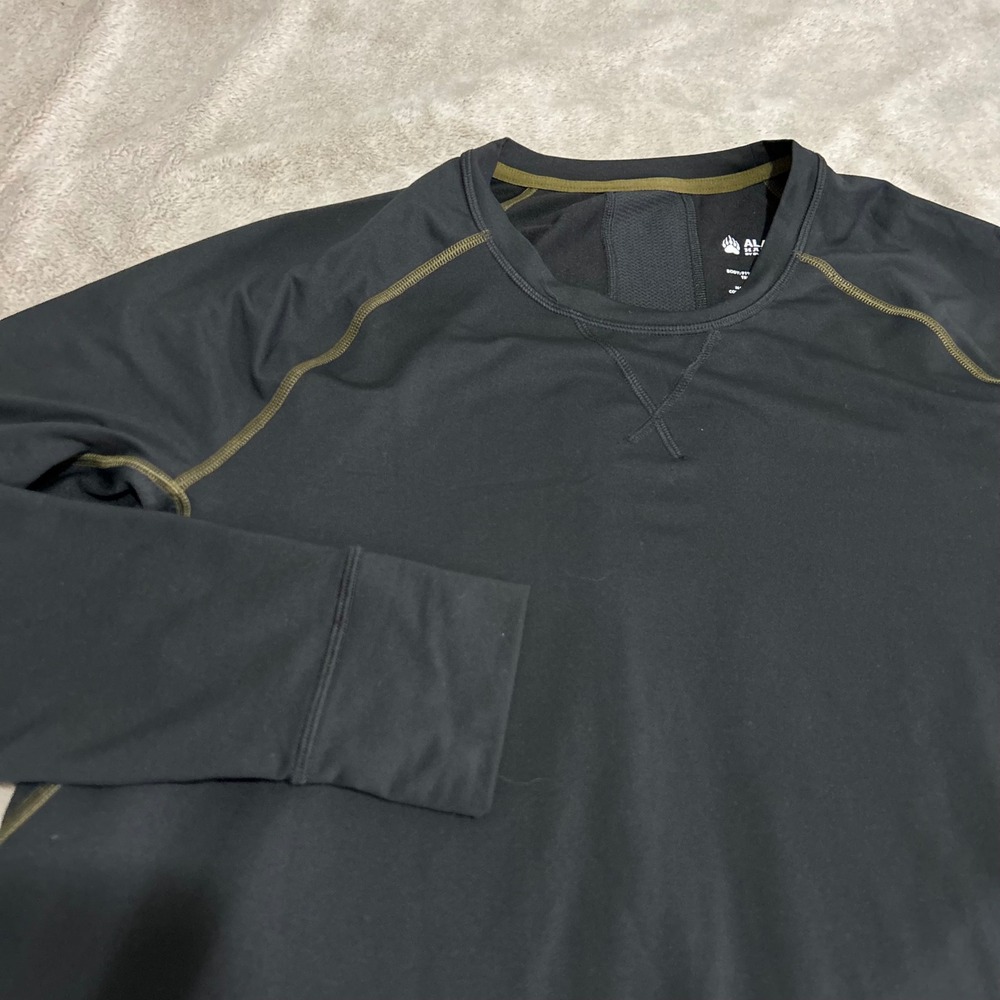Alaskan Hardgear Duluth Base Layer Mens XL Black Long Sleeve Thumbhole Shirt